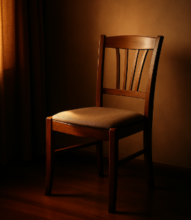 This image was created with the assistance of ChatGPT by Openai. Becoming-in-Rhythm-a-Sacred-Journey-in-Thematic-Verse-Empty-Chair