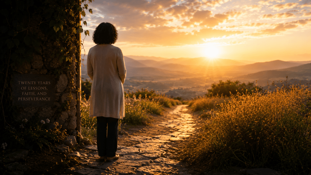 Image created with the assistance of ChatGPT by OpenAI How to Keep Moving Forward With God When Life Is Hard Woman Looking Ahead